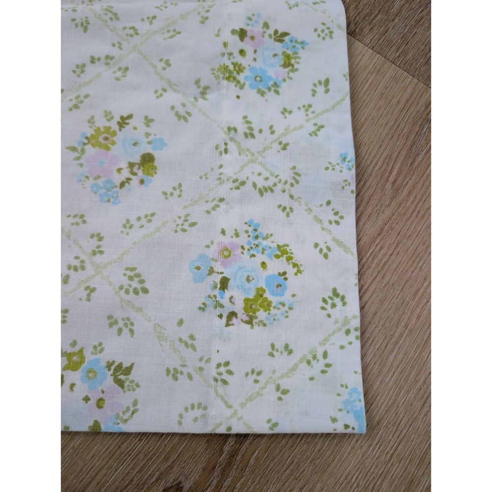 Vtg‎ Cannon Monticello Standard Pillowcase No-Iron Muslin Plantation Bouquet